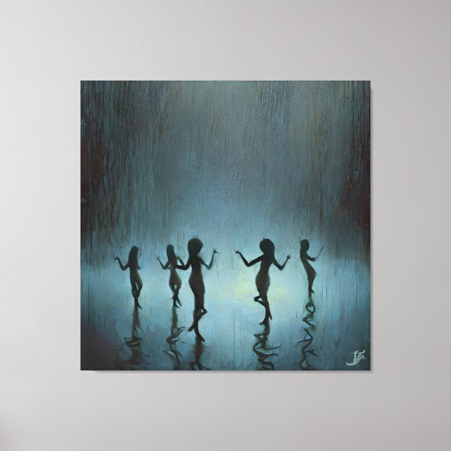 Tanzen im Regen Leinwanddruck (Vorderseite)