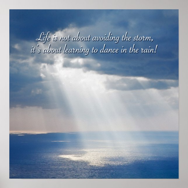 Tanzen im Regen Poster (Vorne)