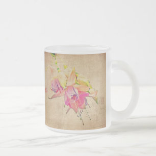 Tanzen im Wind - Fuchsien-Blume Mattglastasse