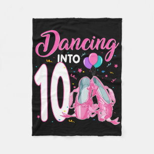 Tanzen in 10 Jahre alt Geburtstag Ballerina Girl P Fleecedecke