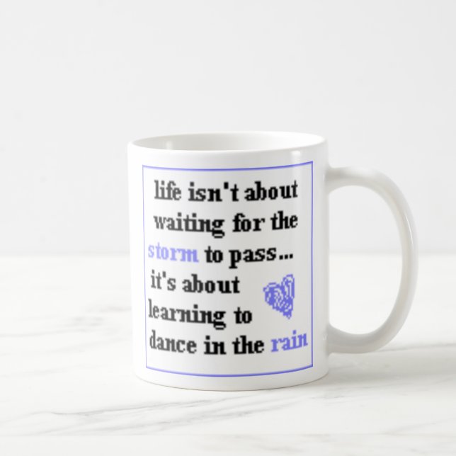 Tanzen in den Regen Kaffeetasse (Rechts)