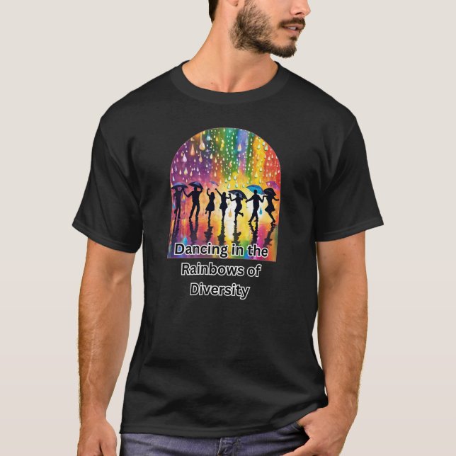 Tanzen in den Regenbogen des Diversity T-Shirt (Vorderseite)