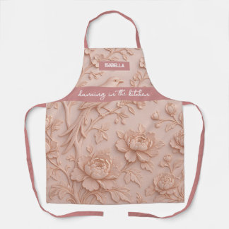 "Tanzen in der Küche" Elegante Rose Relief Schürze