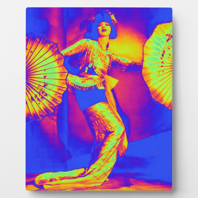 Tanzen in Farbe Fotoplatte (Vorderseite)