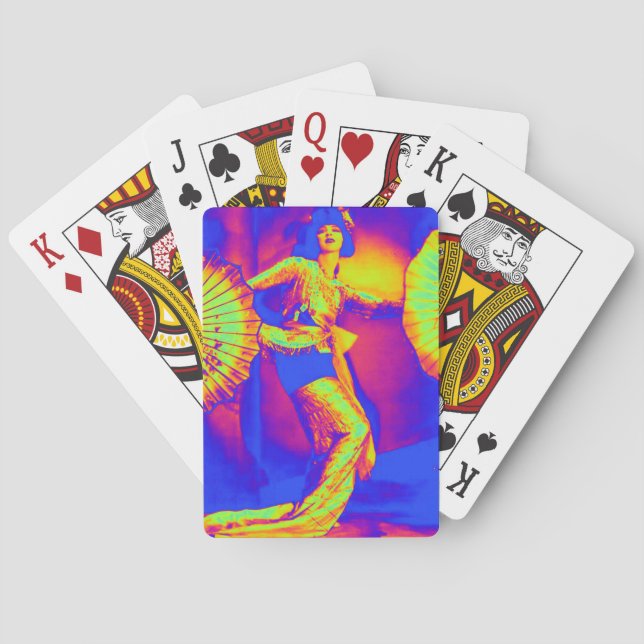 Tanzen in Farbspielkarten Spielkarten (Rückseite)