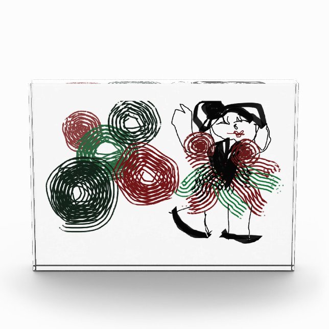 Tanzen in Pfefferminz Fotoblock (Vorderseite)