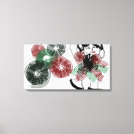 Tanzen in Pfefferminz Leinwanddruck