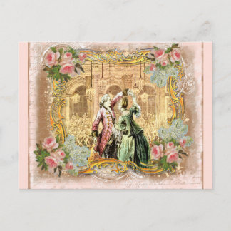 Tanzen in Versailles Postkarte