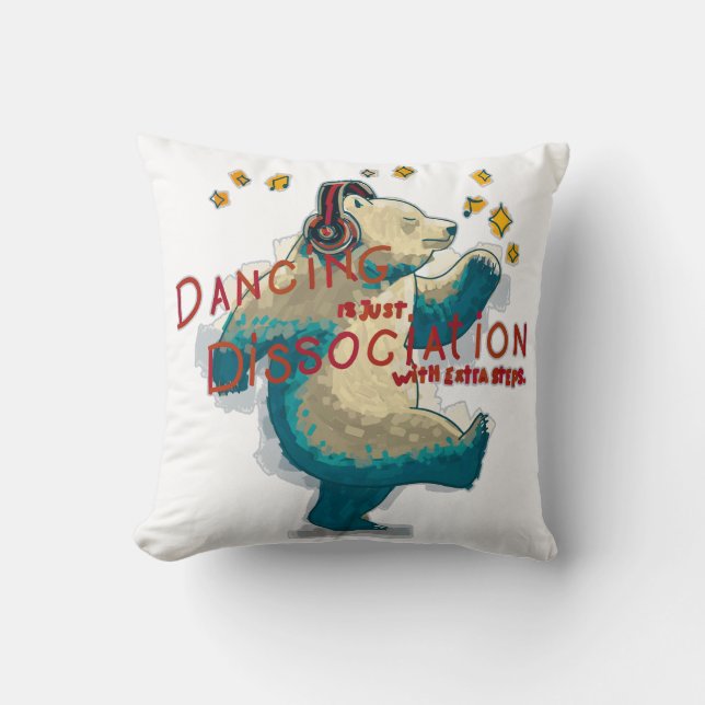 Tanzen ist nur Trennung mit zusätzlichen Schritten Kissen (Vorderseite)