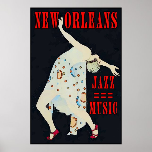 Tanzen Jazz Musik Poster (Vorne)