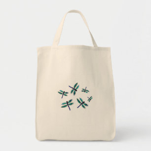 Tanzen-Libellen-Taschen-Kunst Tragetasche