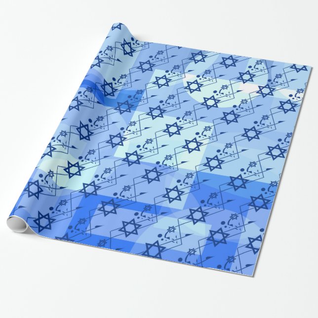 Tanzen Magen David Geschenkpapier (Ungerollt)