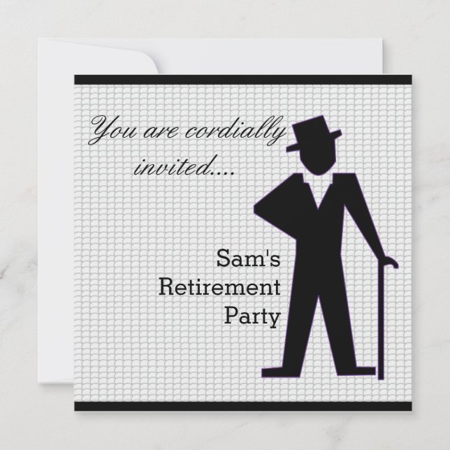 Tanzen-Mann Einladung (Vorderseite)