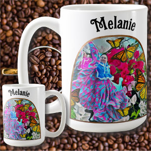 Tanzen mit Blume & Schmetterlingen PV01 Kaffeetasse