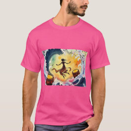 Tanzen mit dem Universum - Abstrakte Energiekunst T-Shirt