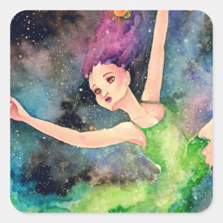Tanzen mit dem Universum Quadratischer Aufkleber