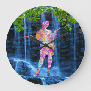 Tanzen mit der Natur Große Wanduhr