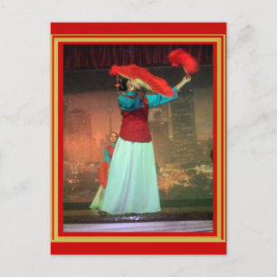 Tanzen mit Fans Postkarte