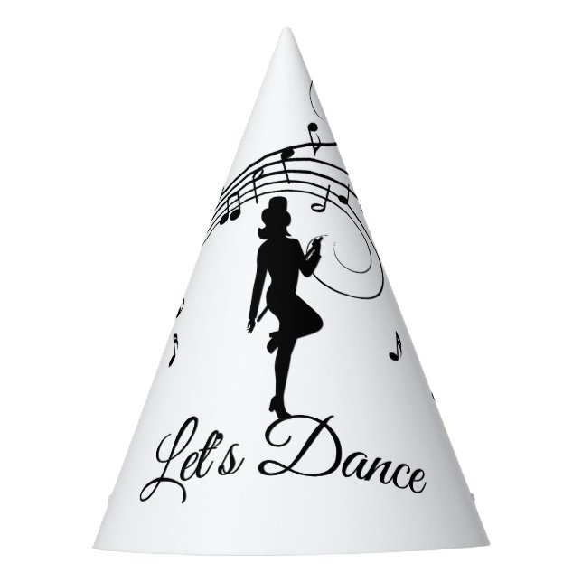 Tanzen mit hoher Stufe nach Maß für die Musik Partyhütchen (Vorderseite)