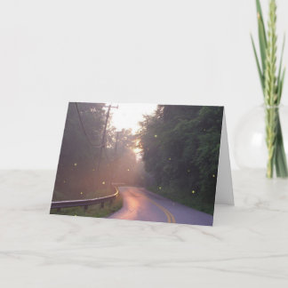 Tanzen mit Leuchtkäfer-Gruß-Karte Karte