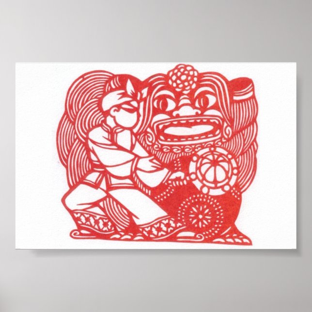 Tanzen mit Löwe Poster (Vorne)