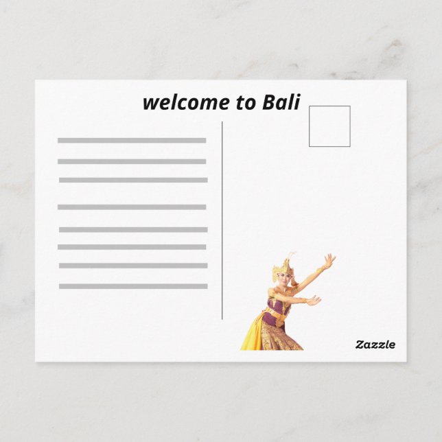 Tanzen mit mir postkarte (Rückseite)