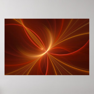 Tanzen mit moderner Abstrakter Fraktal Kunst Poster