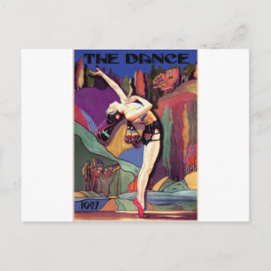 Tanzen mit Schmetterlingen Postkarte