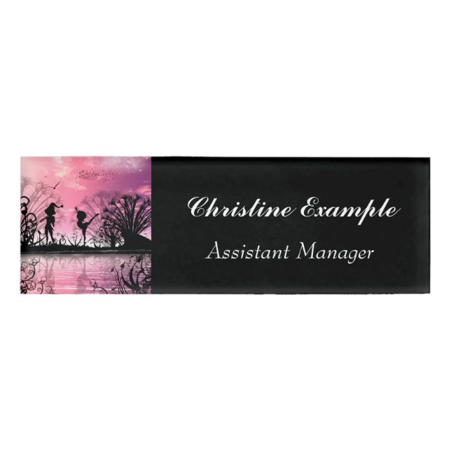 Tanzen Namenschild (Vorderseite)