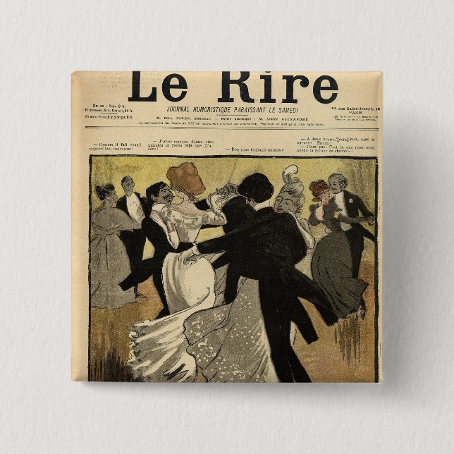 Tanzen-Paare Button (Vorderseite)