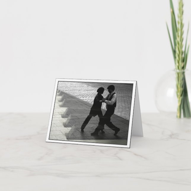 Tanzen-Paare Notecard Karte (Vorderseite)