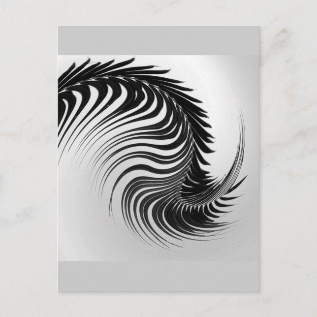 Tanzen-Palmblatt-Postkarte Postkarte (Vorderseite)