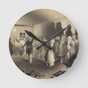 Tanzen-Party bei Kagha-Choura, Dagestan, Platte 55 Runde Wanduhr
