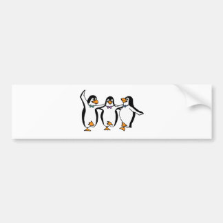 Tanzen-Pinguine Autoaufkleber