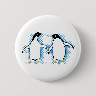 Tanzen-Pinguine Button