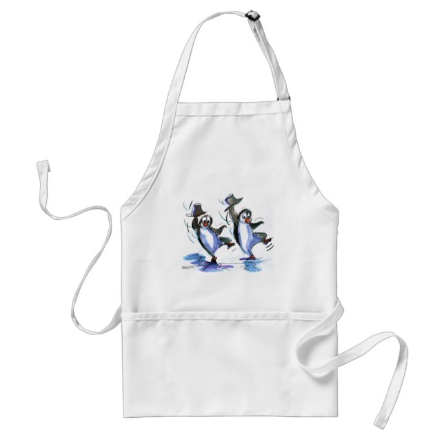 Tanzen Pinguine Schürze (Vorne)