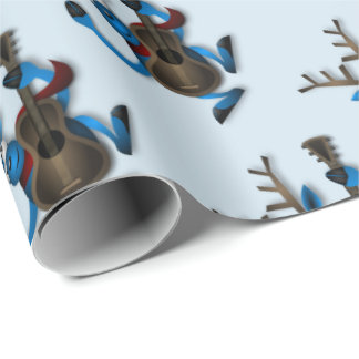 Tanzen-Ren mit Gitarre Geschenkpapier