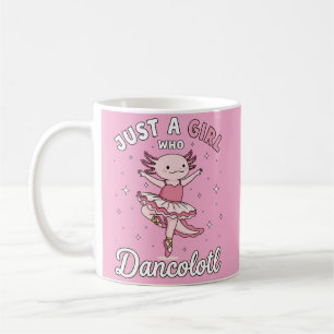 Tanzen rosa Axolotl im Ballett Tutu Kaffeetasse