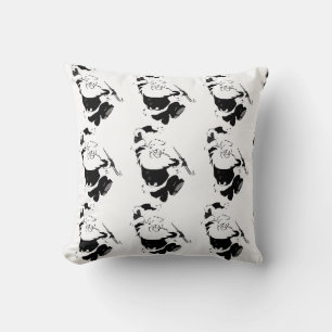 *TANZEN SANTA FRONT/SNOWMAN FAMILIE ZURÜCK" PILLOW KISSEN