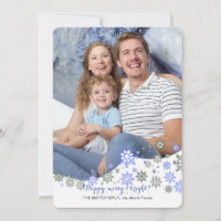 Tanzen-Schneeflocke-Foto-Feiertags-Karte