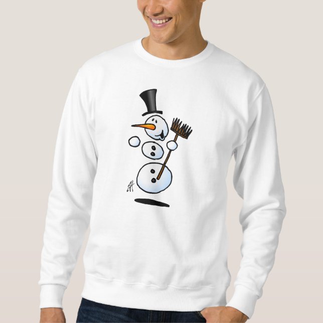 Tanzen-Schneemann Sweatshirt (Vorderseite)