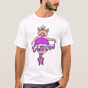 Tanzen-Schwein im Ballettröckchen T-Shirt