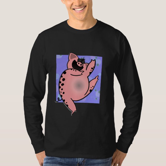 Tanzen-Schwein T-Shirt (Vorderseite)