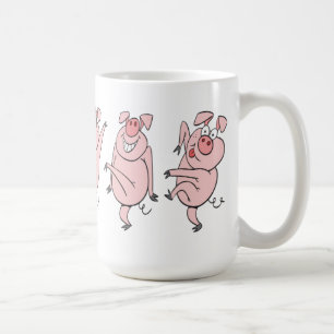 Tanzen-Schweine Kaffeetasse