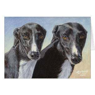 Tanzen-Schwester-Windhund Whippet Hundemalerei