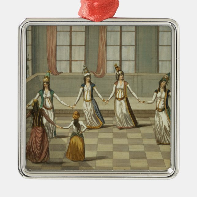 Tanzen Sie, dem mit den griechischen Frauen von Ornament Aus Metall (Vorne)