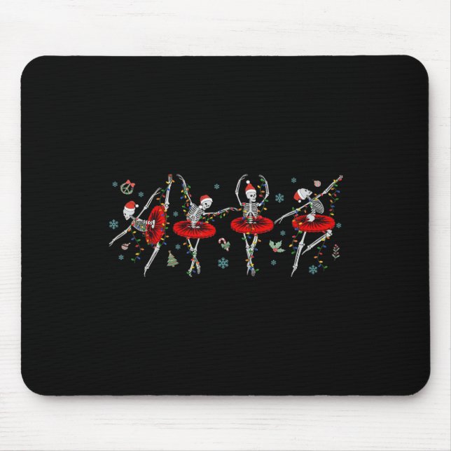 Tanzen Skeleton Ballerina Mousepad (Vorne)
