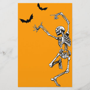 Tanzen-Skelett Briefpapier