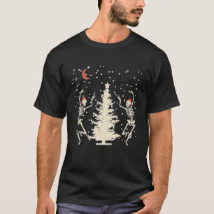 Tanzen Skelett Weihnachten Weihnachten Weihnachten T-Shirt