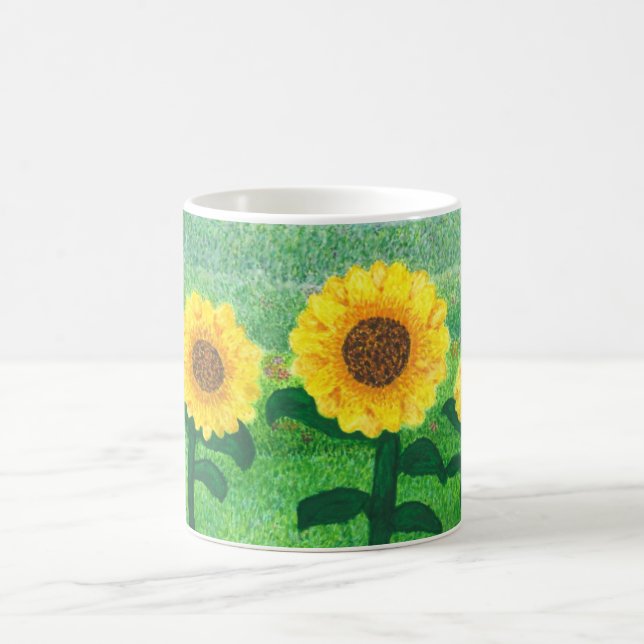 Tanzen-Sonnenblume-Tasse Tasse (Mittel)
